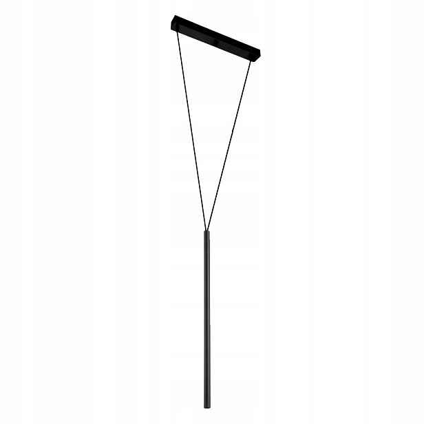 Moderní minimalistická závěsná lampa černá dekorativní tuba 36 cm Shilo
