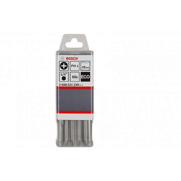 Bosch - Sada prodloužených bitů PH2, délka 49 mm, 60 ks 2608521240