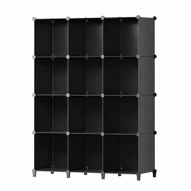 Hogler 3881 Variabilní regálový systém 12 modulů, 92 x 129 x 32 cm, černá