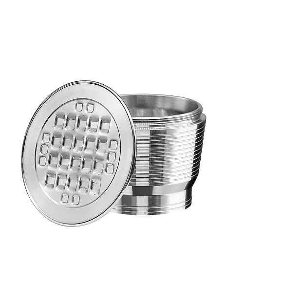 TEMU Kávové kapsle z nerezové oceli 304 pro kávovary Nespresso, opakovaně použitelné/znovu plnitelné kávové kapsle, vhodné pro kávovary, materiál z