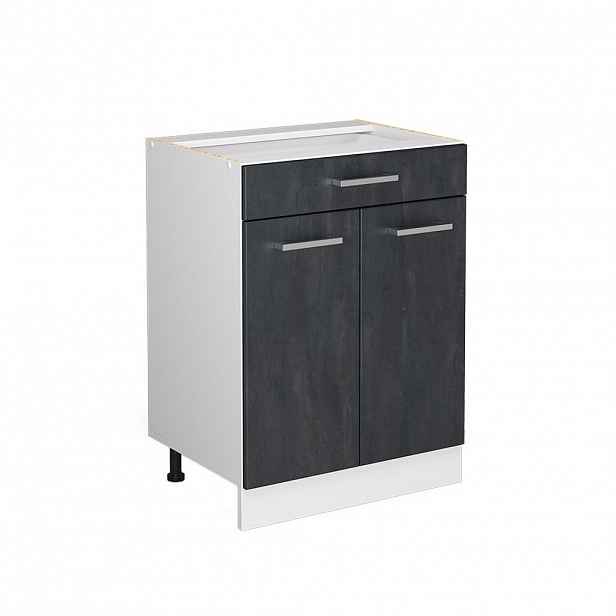Vicco SPODNÍ SKŘÍŇKA KUCHYŇSKÉ LINKY R-Line Černý beton 60 cm bez pracovní desky