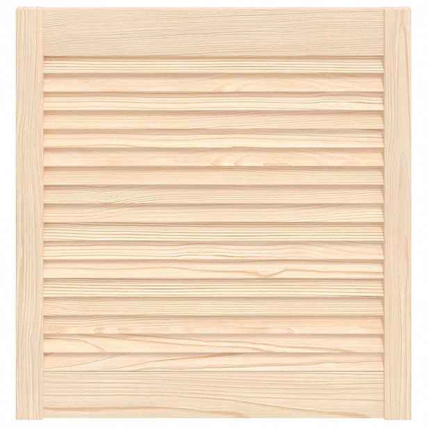 vidaXL Louverované dveře se dveřmi Přírodní 69 x 49,4 cm
