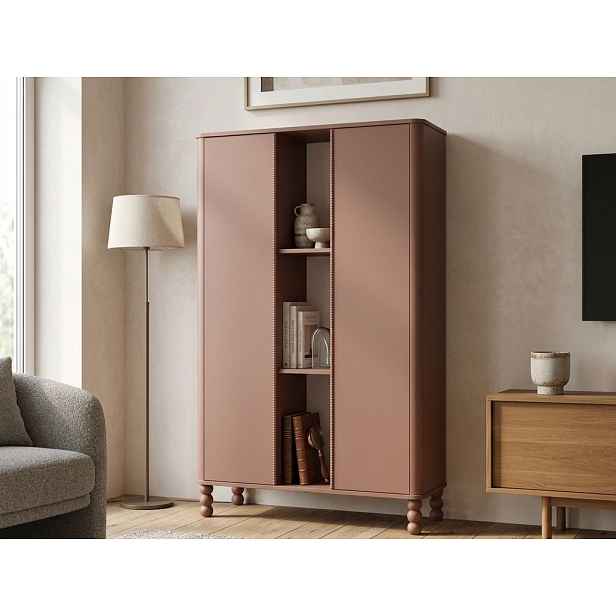 Designová vitrína DOT terakota