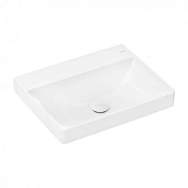 Hansgrohe Xelu Q - Umyvadlo 60x48 cm, bez přepadu, bez otvoru pro baterii, SmartClean, bílá 61017450