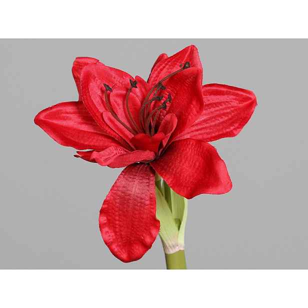 Umělá květina Vánoční amarylis 30 cm, červená