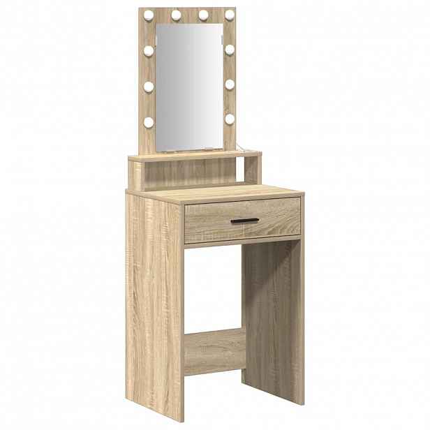 vidaXL Kosmetický stůl Hnědá 50 x 41 x 140 cm Kompozitní dřevo