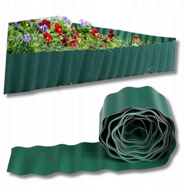 Zahradní lem Pp páska palisáda 900 x 15 cm Uv trávník černý