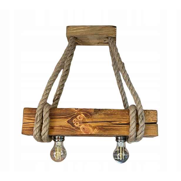 Dřevěná závěsná lampa OldBeam2X Dub olejovaný