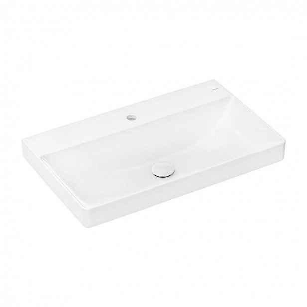 Hansgrohe Xelu Q - Umyvadlo 80x48 cm, bez přepadu, s otvorem pro baterii, SmartClean, bílá 61020450