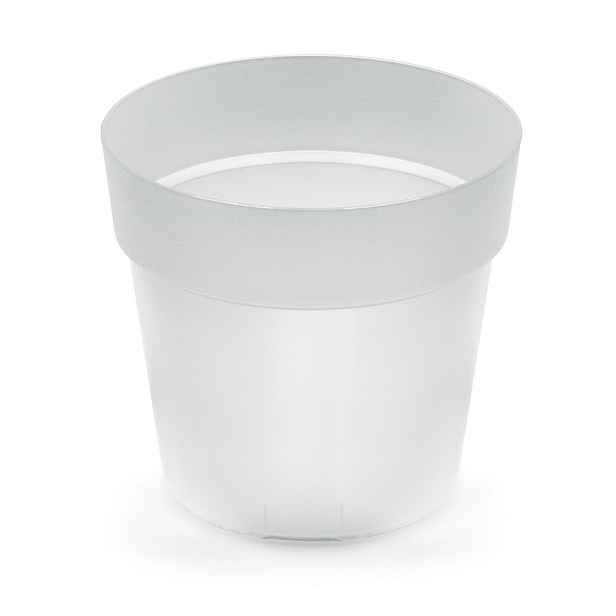 Prosperplast Plastový květináč GROWERES transparentní, varianta 19,9 cm