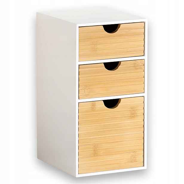 Organizér na stůl Kesper, 3 zásuvky, 14 x 16 x 27 cm, bílý