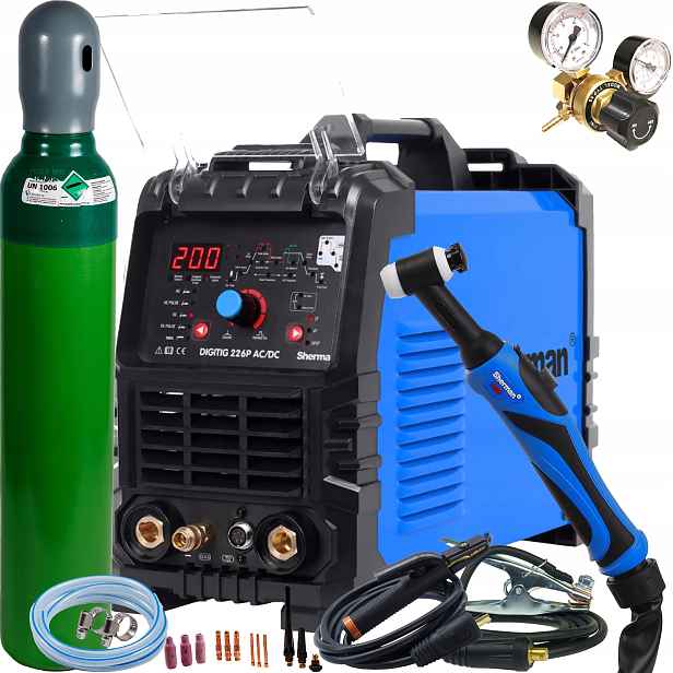 Tig svařovací stroj Digitig 226P Ac/dc Sherman Puls Hf Elektroda 200A 230V T-26 Z3