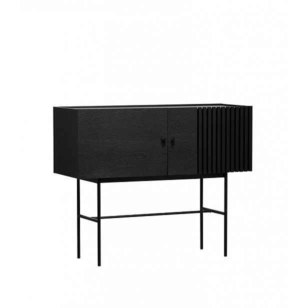Komoda "Array", 120 x 97 cm, 2 varianty - Woud Varianta: dub, černý