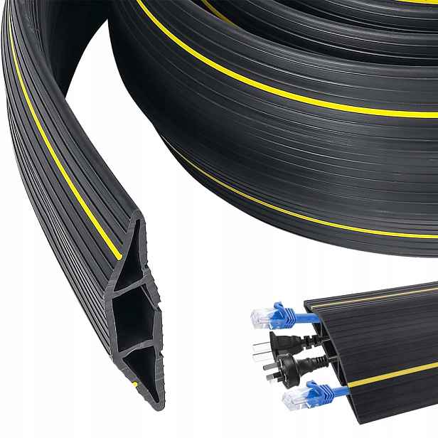 Práh Pro Bránu Maskovací Lišta Pro Kabely 100 CM 83 MM Kryt Guma