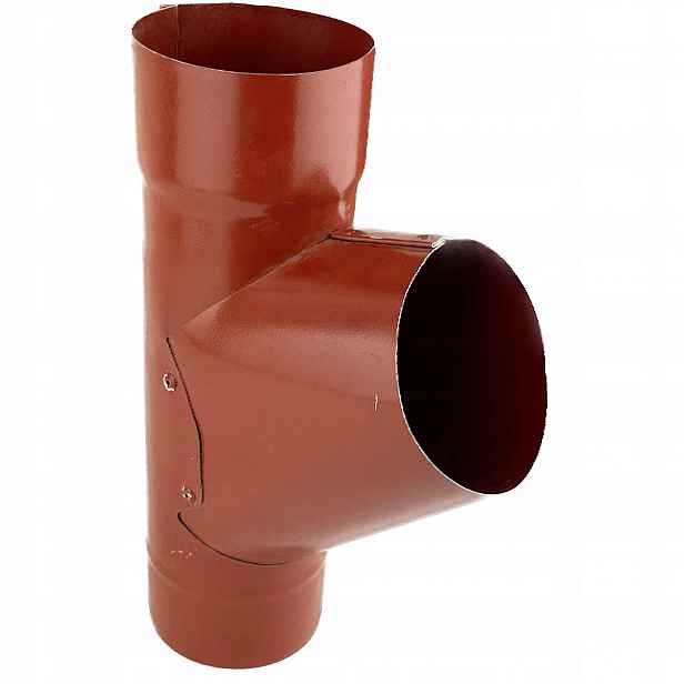 T-rozdělovač 60° pro trubky 90 mm Galeco Ocel tmavě červená Ral 3009