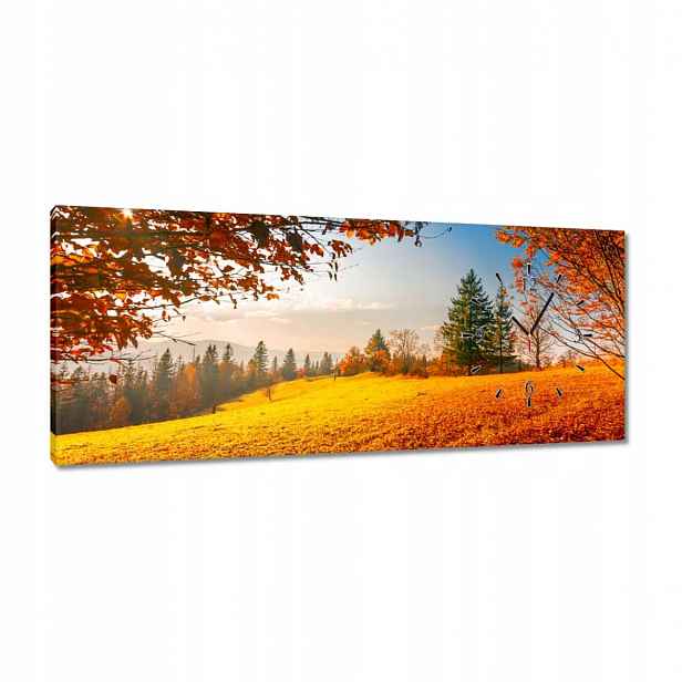 Hodiny 100x40 Podzimní krajina