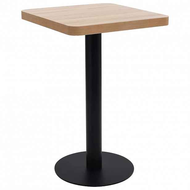 vidaXL Bistro stolek světle hnědý 50 x 50 cm MDF