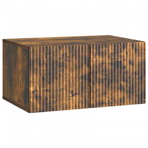vidaXL Nástěnná TV skříň 59,5 x 41 x 30 cm Kouřový dub