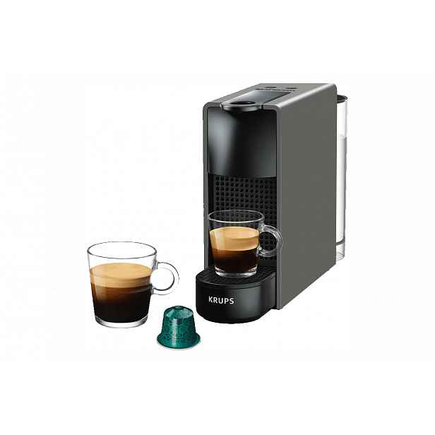 Kapslový kávovar Krups Nespresso Essenza Mini XN110B10 šedý