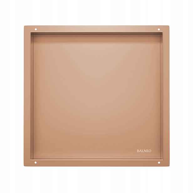 Vnitřní Police Bezrámečková 30x30x10 cm Copper Wall-box No Rim Balneo