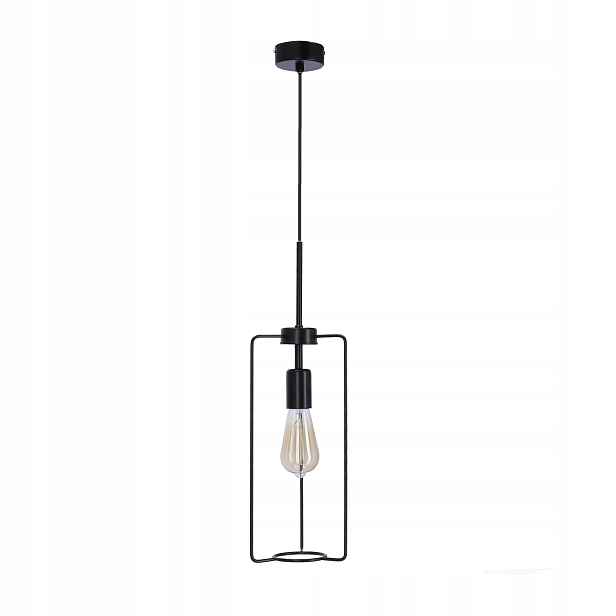 Candellux závěsná lampa loft černá drátěná E27 40W IP20 25cm