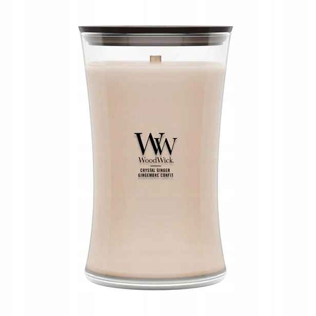 Velká svíčka Crystal Ginger WoodWick