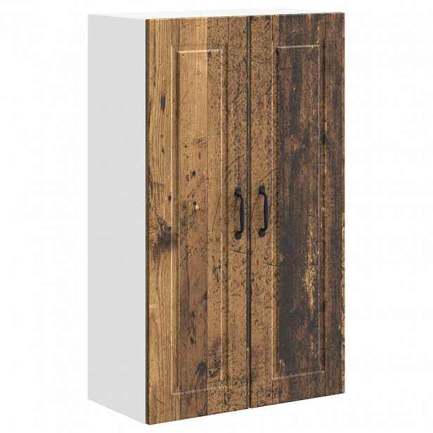 vidaXL Nástěnná skříňka PORTO Staré dřevo 60 x 31 x 100 cm