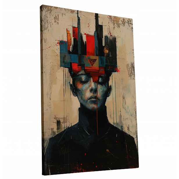 Obraz na plátně Abstraktní Mystický Portrét do bytu, pokoje, obýváku 60x90