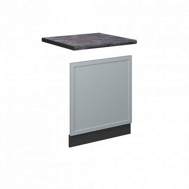Vicco PŘEDNÍ PANEL Fame-Line Světle modrošedá 60 cm , PD Antracit