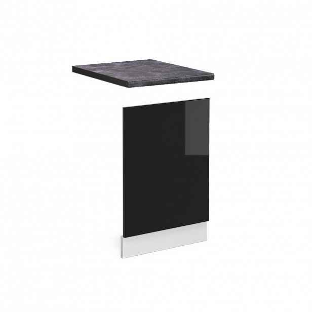 Vicco PŘEDNÍ PANEL R-Line Černý vysoký lesk 45 cm , PD Antracit