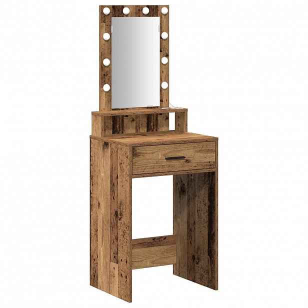 vidaXL Kosmetický stůl Hnědá 50 x 41 x 140 cm Kompozitní dřevo