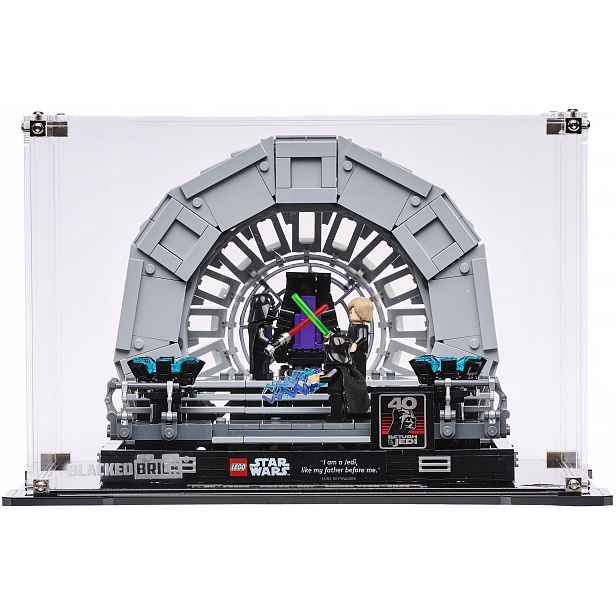 Blacked Brick vitrína pro Lego Star Wars 75352 Diorama Imperátorský sál