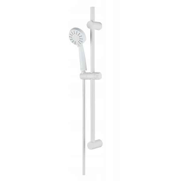 Cento Sprchový set na tyči 70 cm Sprchová Hlavice 3 funkce Bílá