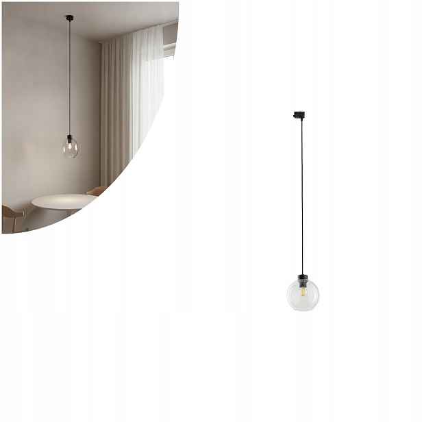 Černá závěsná lampa Tracer Cubus moderní nad stůl Tk Lighting