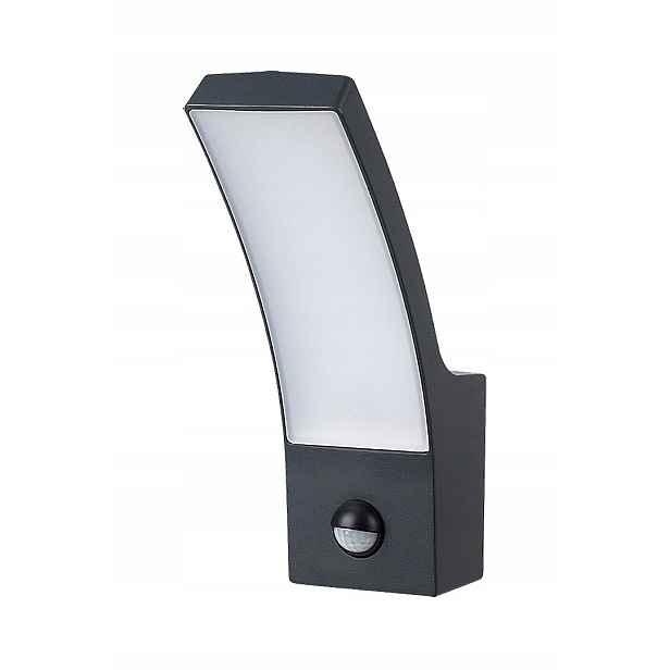 Moderní zahradní Led nástěnné svítidlo s antracit senzorem Rabalux