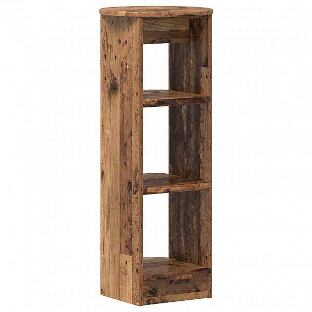 vidaXL Boční skříňka Staré dřevo 40 x 40 x 100 cm Dřevěný materiál