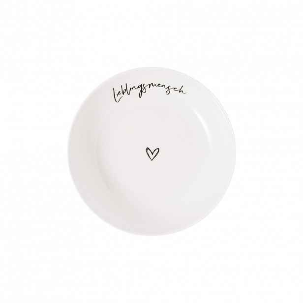 Villeroy & Boch Hluboký talíř/miska Statement "Lieblingsmensch", Ø 18,7 cm 10-1621-6501