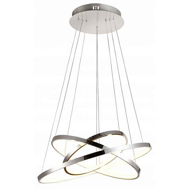 Závěsné svítidlo 3 kruhy Led chrom 60W 4000K Lune 33-64738 Candellux