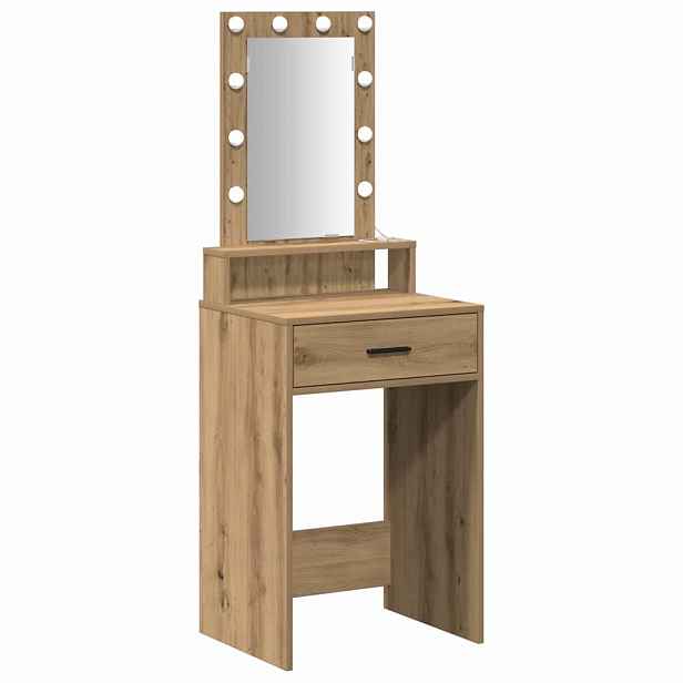 vidaXL Kosmetický stůl Hnědá 50 x 41 x 140 cm Kompozitní dřevo