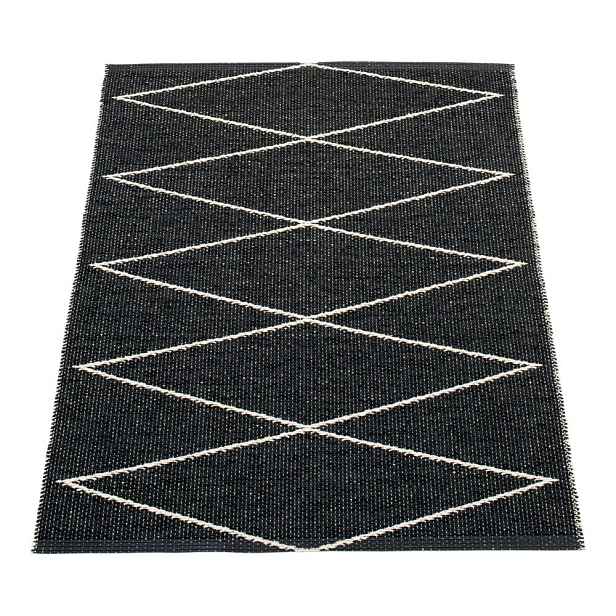 Černý vnitřní a venkovní koberec 70x100 cm Max Black – Pappelina