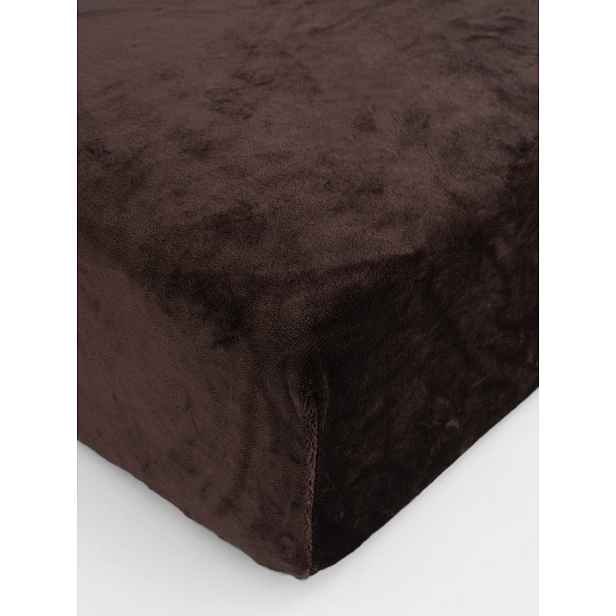 MKLuzkoviny.cz Prostěradlo mikroplyš Deluxe 140 × 200 cm – tmavě hnědé