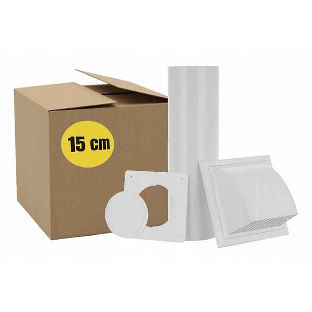 Průchodka pro vyvedení trubky přenosného klimatizátoru Set 15 cm