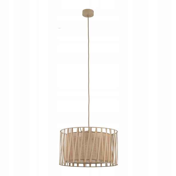 Závěsná Lampa Harmony Béžová, Závit E27, Ozdobné Stínítko Do Obývacího Pokoje Tk Lighting