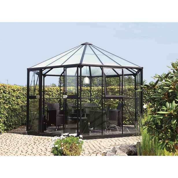 Pavilon HERA 9000 sklo / polykarbonát / hliník Dekorhome