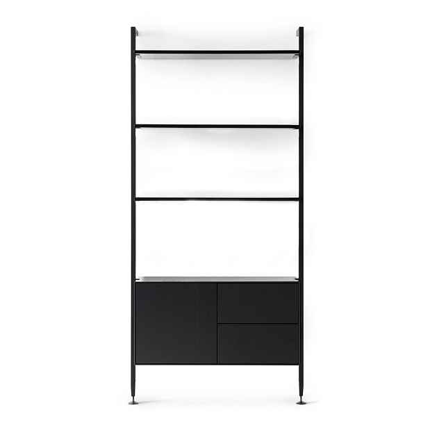 Černá knihovna v dekoru dubu 94x210 cm Edge by Hammel - Hammel Furniture