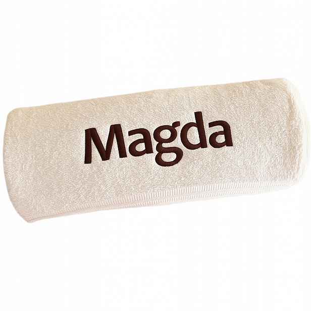Dárek Pro Magdu k Narozeninovému Jménu ručník s jménem a výšivkou Magdalena Magda