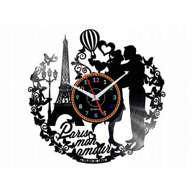 Paris France Mon Amour Nápad na Dárek Nástěnná Dekorace z vinylové desky