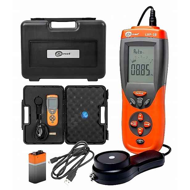 Sonel LXP-10B Digitální luxmetr pro měření osvětlení v kufru WMGBLXP10B
