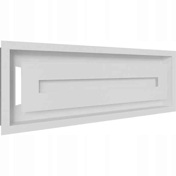 Ventilační mřížka do krbu Wind 17x49 bílá
