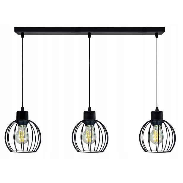 Závěsná stropní lampa Lustr Zwis 3x drát Kula